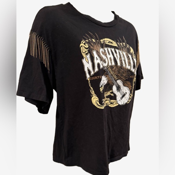 Organic Generation | 100% Cotton Nashville Tshirt- Chain Fringe- Country Western - Picture 3 of 10